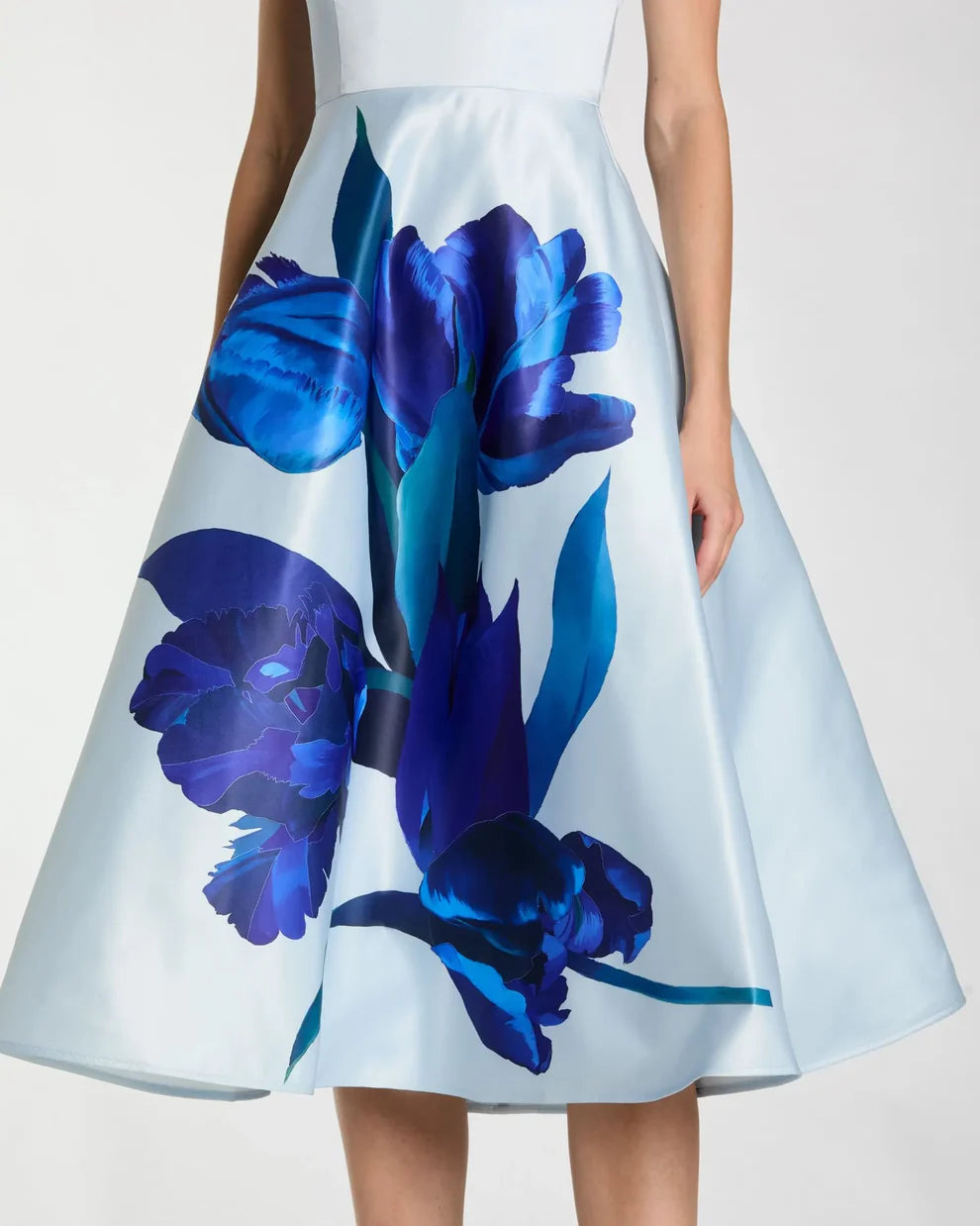 Ieena Duggal 21075 - Fit and Flare Strapless Print Dress
