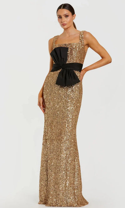 Ieena Duggal 21160 - Square Neck Allover Sequin Gown Prom Dresses