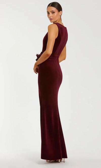 Ieena Duggal 21163 - Sleeveless Velvet Gown with Slit Prom Dresses
