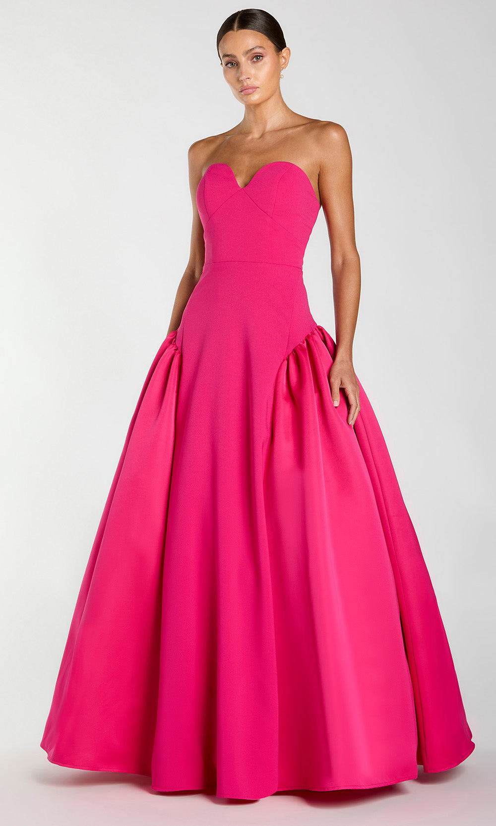 Mac Duggal 21240 - Strapless Sweetheart Gown with Side Draping Prom Dresses in Pink