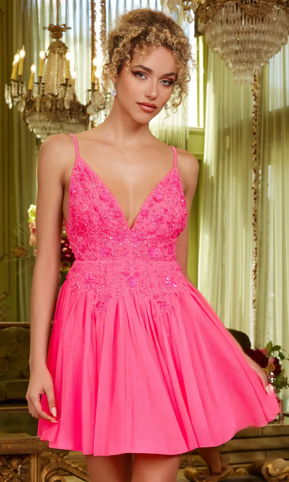 Chandalier 70048 - Sweetheart Neck Spaghetti Strap Dress Cocktail Dresses