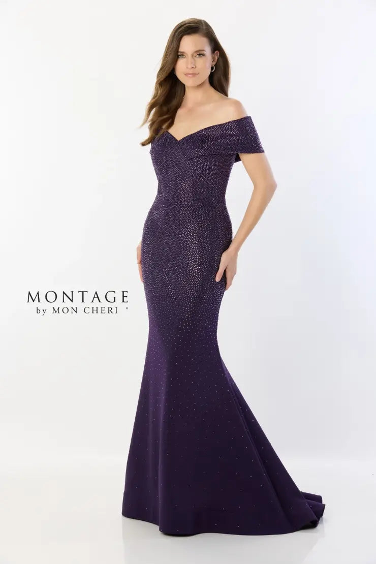 Montage by Mon Cheri 220949W - Off-Shoulder Dress