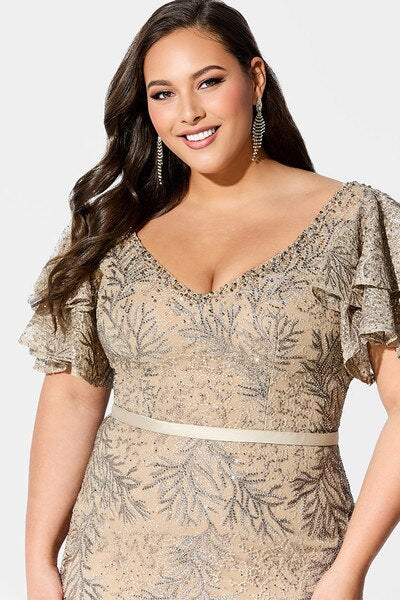 Ivonne D by Mon Cheri - 220D21 Ruffled Bell Gown