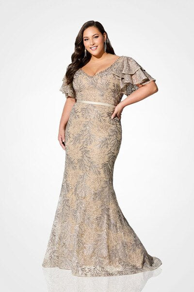 Ivonne D by Mon Cheri - 220D21 Ruffled Bell Gown