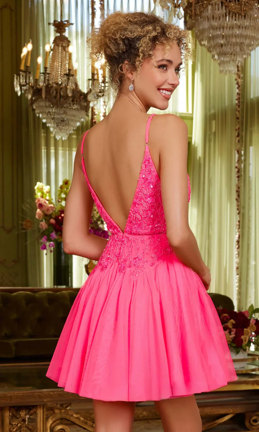 Chandalier 70048 - Sweetheart Neck Spaghetti Strap Dress Cocktail Dresses