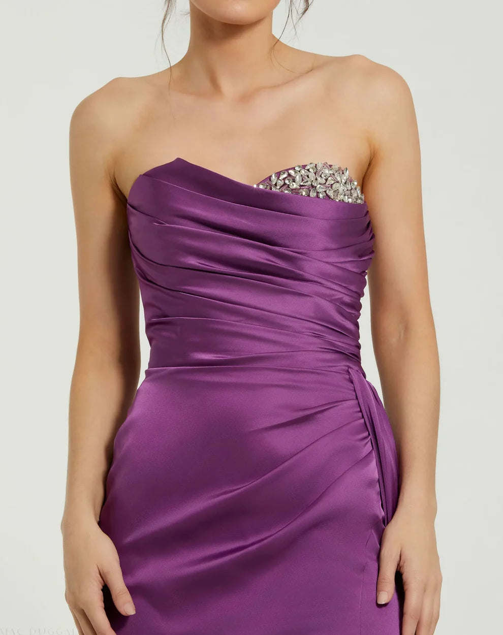 Mac Duggal 2211 - Satin Rhinestone Gown