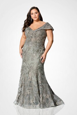 Ivonne D by Mon Cheri - 221D42 Short Sleeve Mermaid Formal Dress