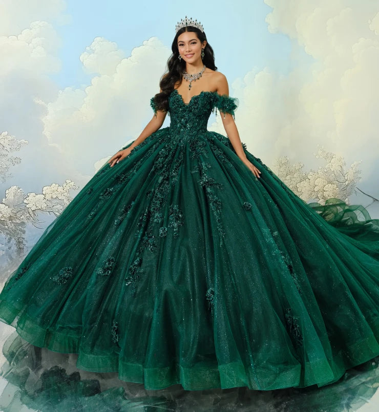 Princesa by Ariana Vara PR30174 - Floral Quinceañera Ball Gown