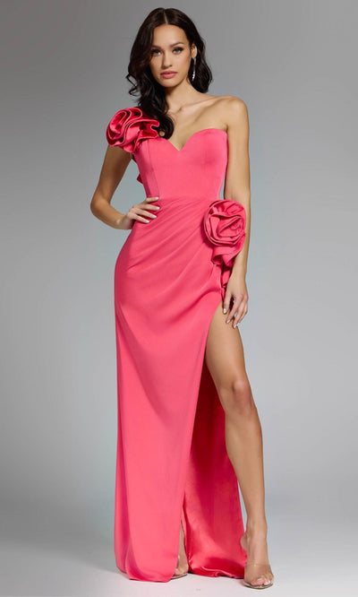 Jovani 22357 - Sweetheart Sheath Gown with Floral Detail Prom Dresses