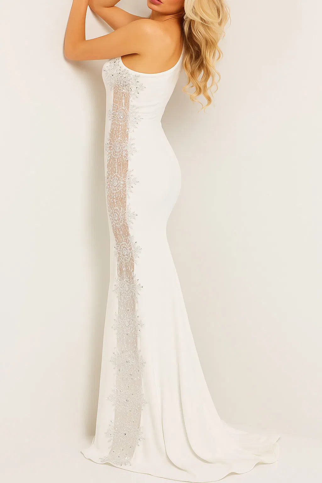 Jovani 22500 - Asymmetric Gown
