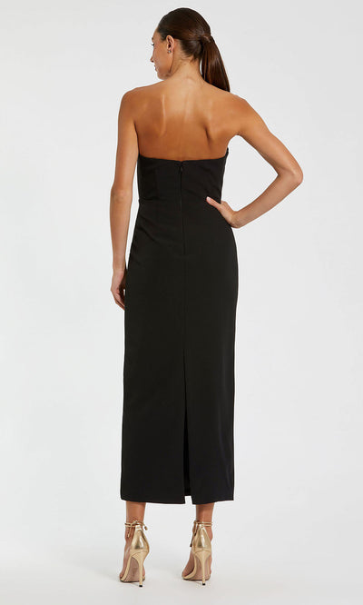 Ieena Duggal 2283 - Straight Neck Bodycon Dress with 3D Appliques Wedding Guest