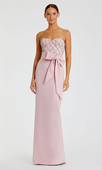 Mac Duggal 2294 - Sweetheart Crepe Gown with Statement Bow Evening Dresses
