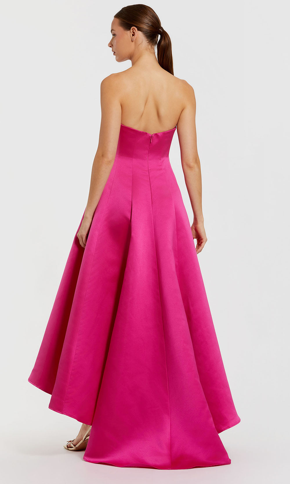 Ieena Duggal 2303 - 3D Floral A-line Evening Dress Prom Dresses in Pink