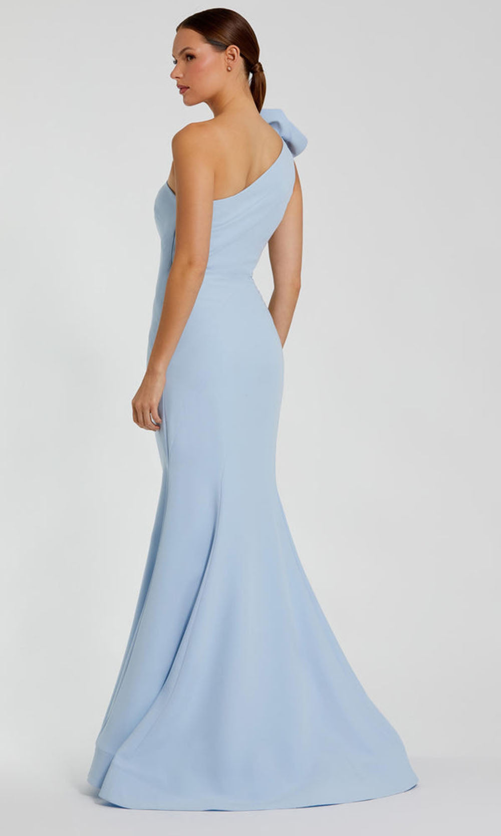 Ieena Duggal 2304 - Crepe Mermaid Dress with 3D Flower Prom Dresses