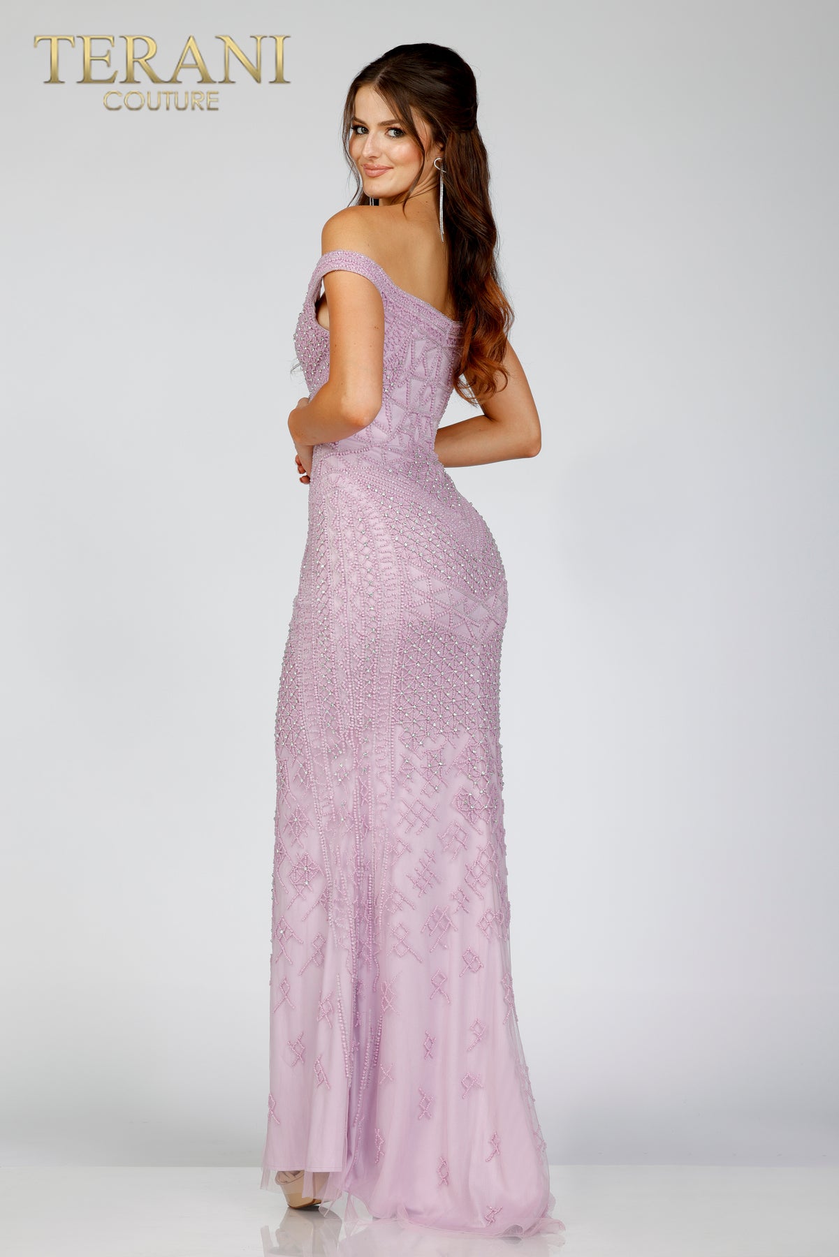 Terani Couture 231GL0411 - Off-Shoulder Dress