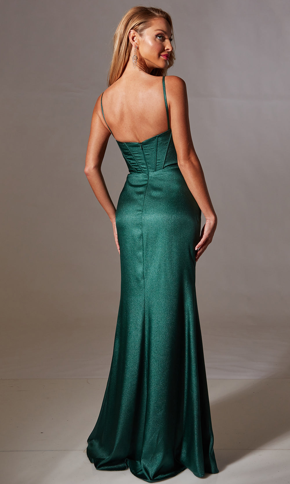 Aerie Couture 232 - Shimmer Fitted Gown with Sweep Train Prom Dresses