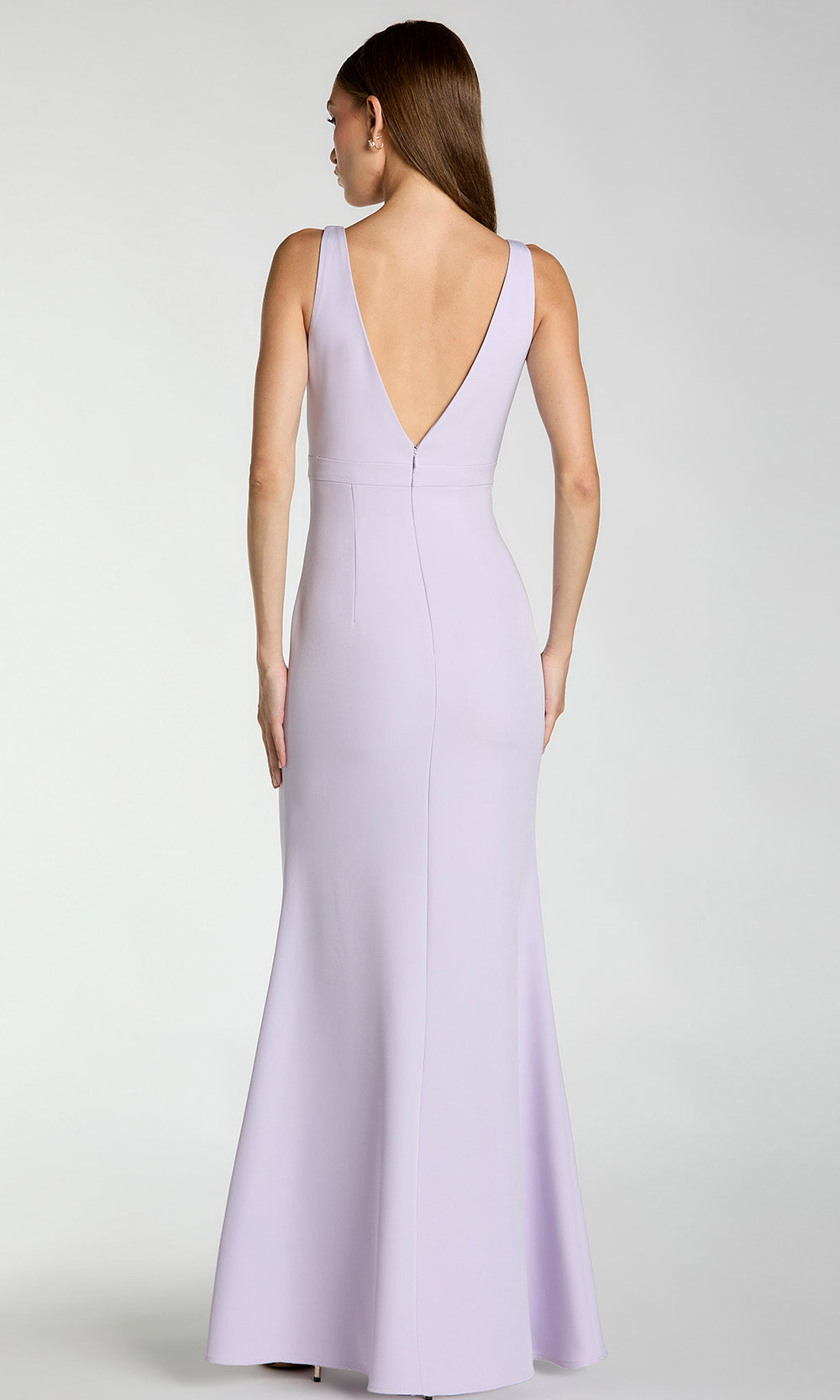 Mac Duggal 2371 - Crepe Sleeveless Gown with Bow Detail Formal Gowns