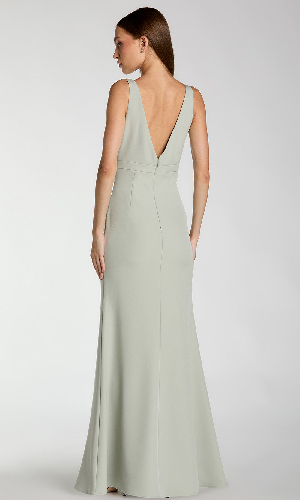 Mac Duggal 2371 - Crepe Sleeveless Gown with Bow Detail Formal Gowns