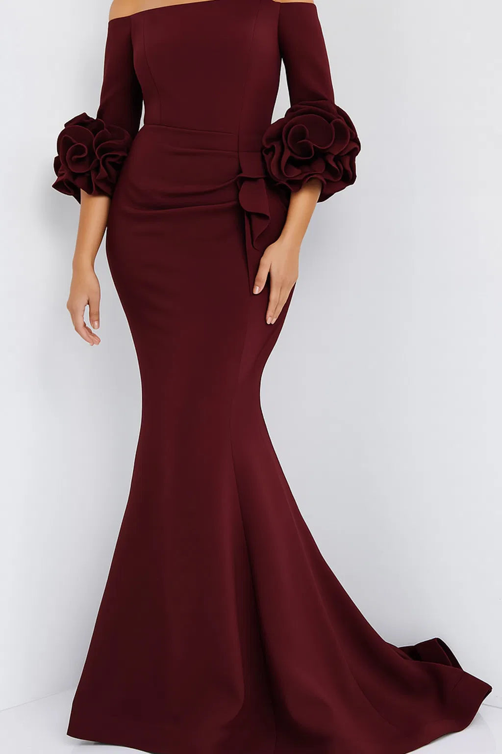 Jovani 23716 - Off-Shoulder Ruffled Detail Prom Dress
