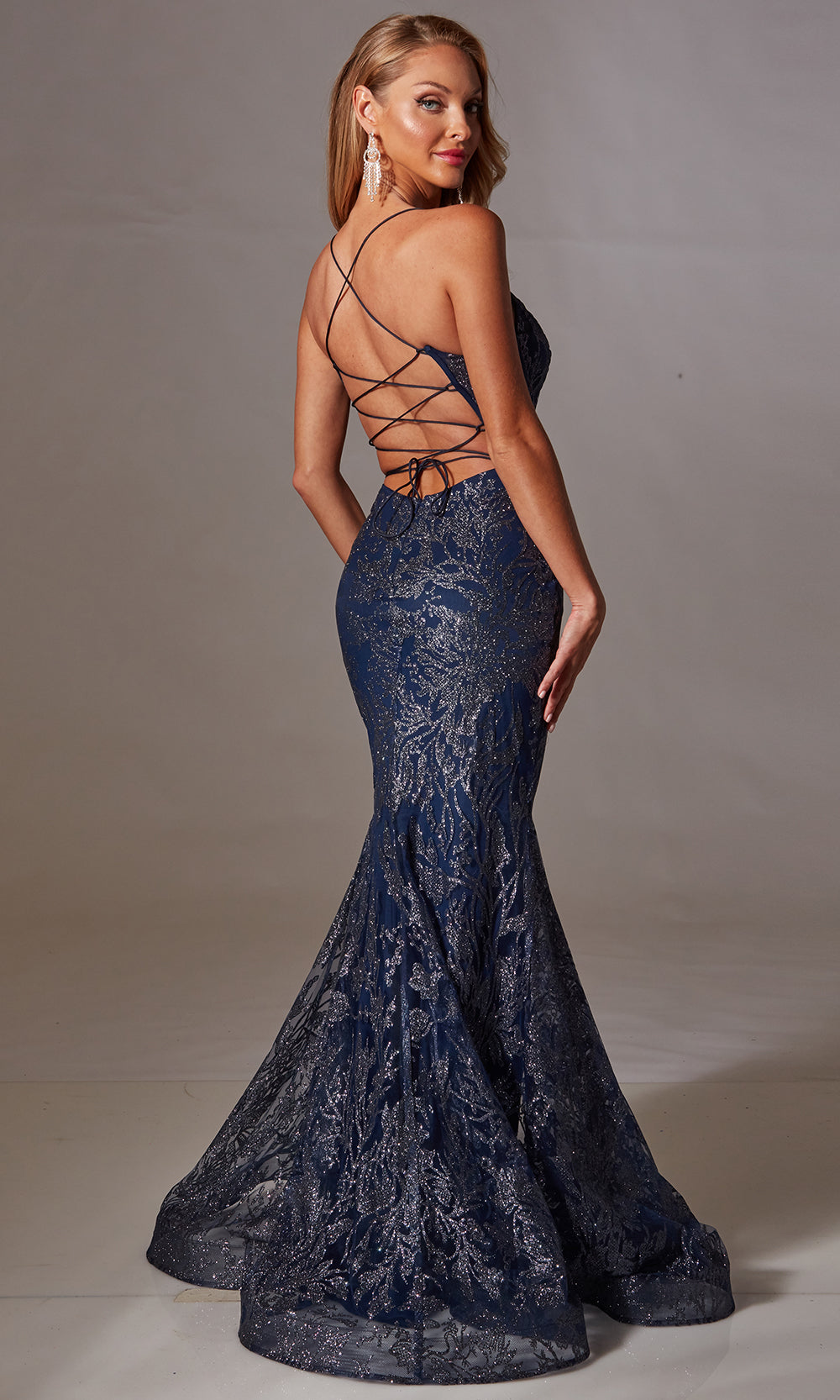 Aerie Couture 239 - Fitted Lace Up Mermaid Silhouette Prom Dresses