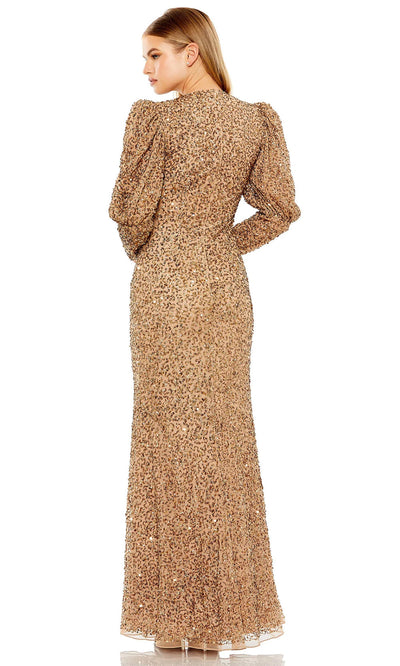 Mac Duggal 24000 - Puff Sleeve Sequin Evening Dress Special Occasion Dresses