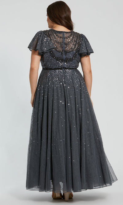 Mac Duggal 24025 - Jewel Neckline Beaded Long Gown Mother of the Bride Dresses