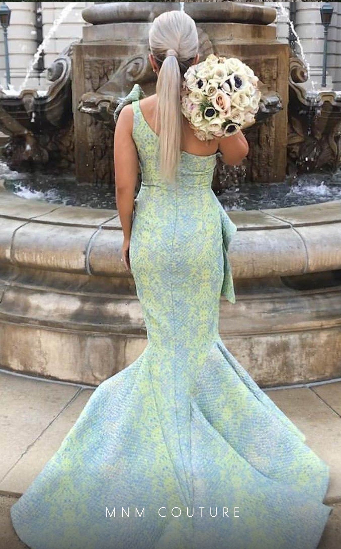 MNM Couture 2425 - Asymmetric Mermaid Dress