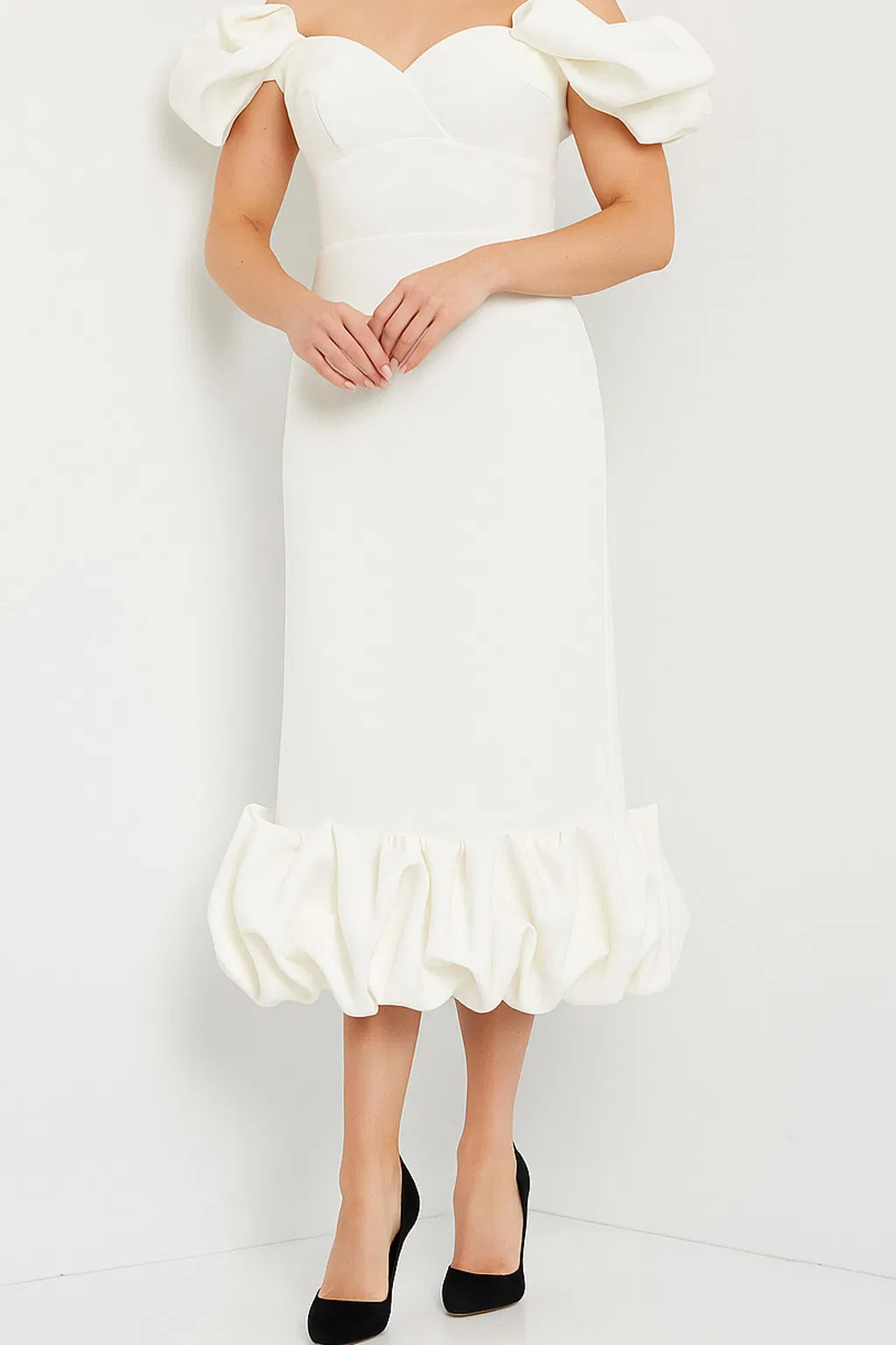 Jovani 24535 - Off-Shoulder Empire Dress