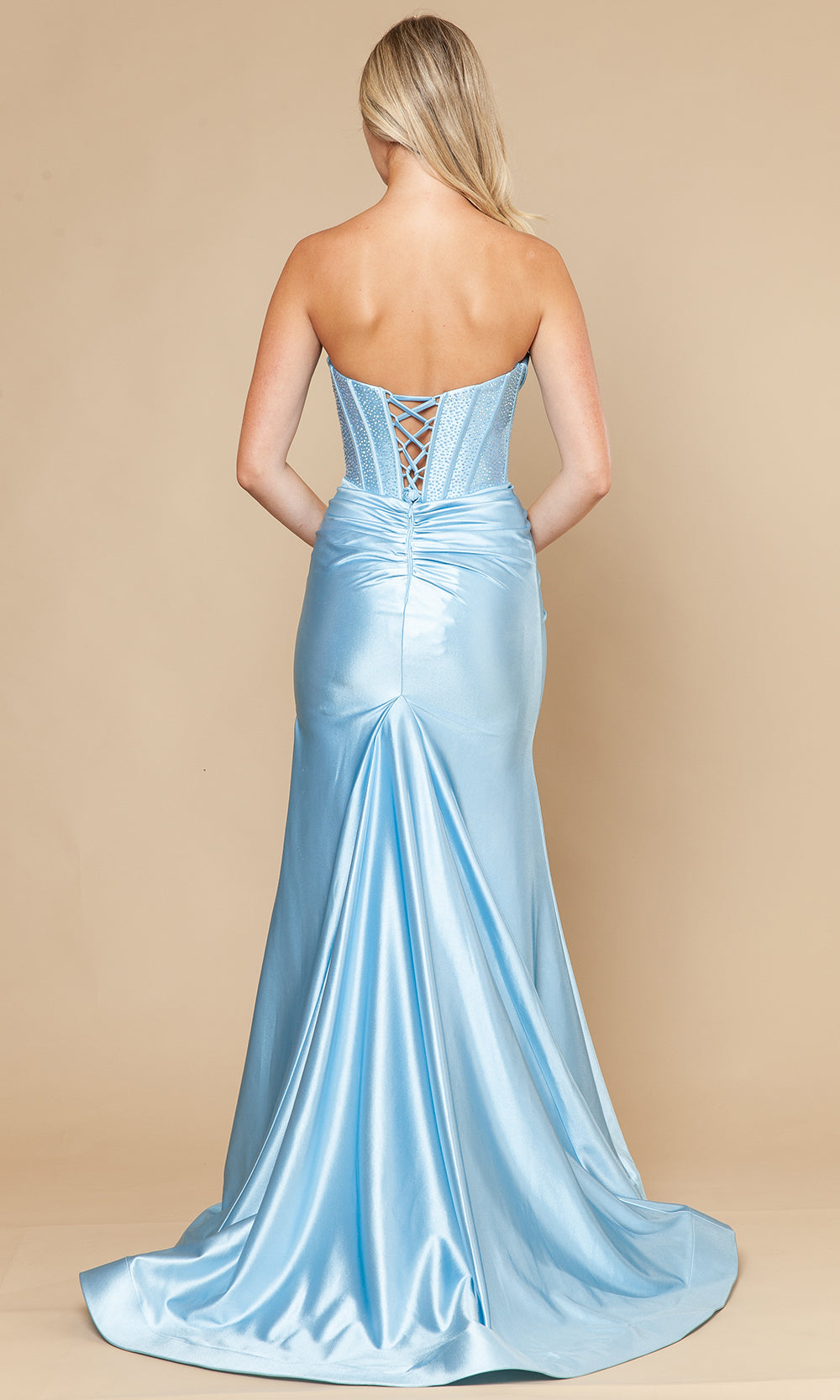 Poly USA 25034 - Span Satin Sweetheart Fitted Dress Prom Dresses