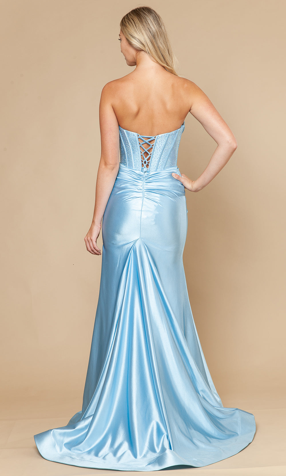 Poly USA 25034 - Span Satin Sweetheart Fitted Dress Prom Dresses