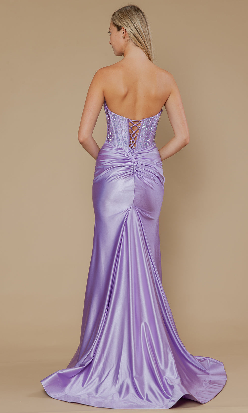 Poly USA 25034 - Span Satin Sweetheart Fitted Dress Prom Dresses