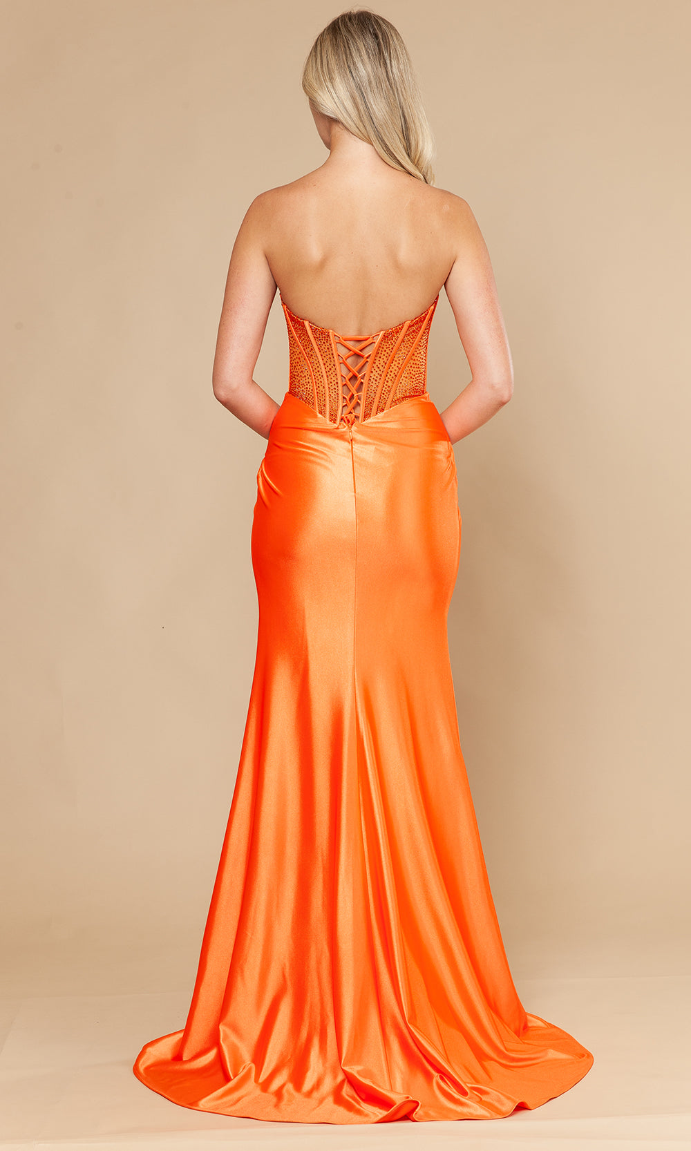 Poly USA 25044 - Semi-Sweetheart Rhinestone Top Prom Dress Prom Dresses
