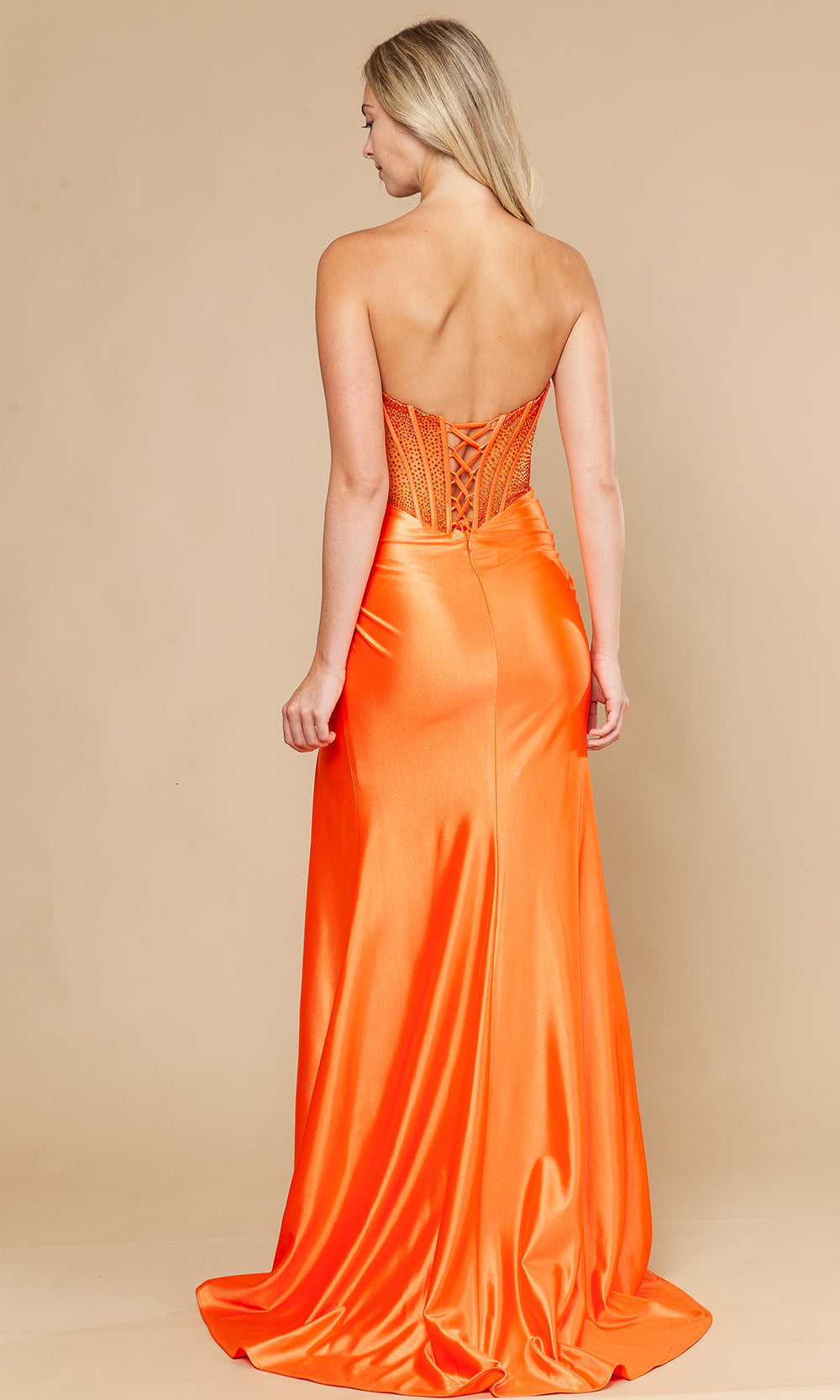 Poly USA 25044 - Semi-Sweetheart Rhinestone Top Prom Dress Prom Dresses