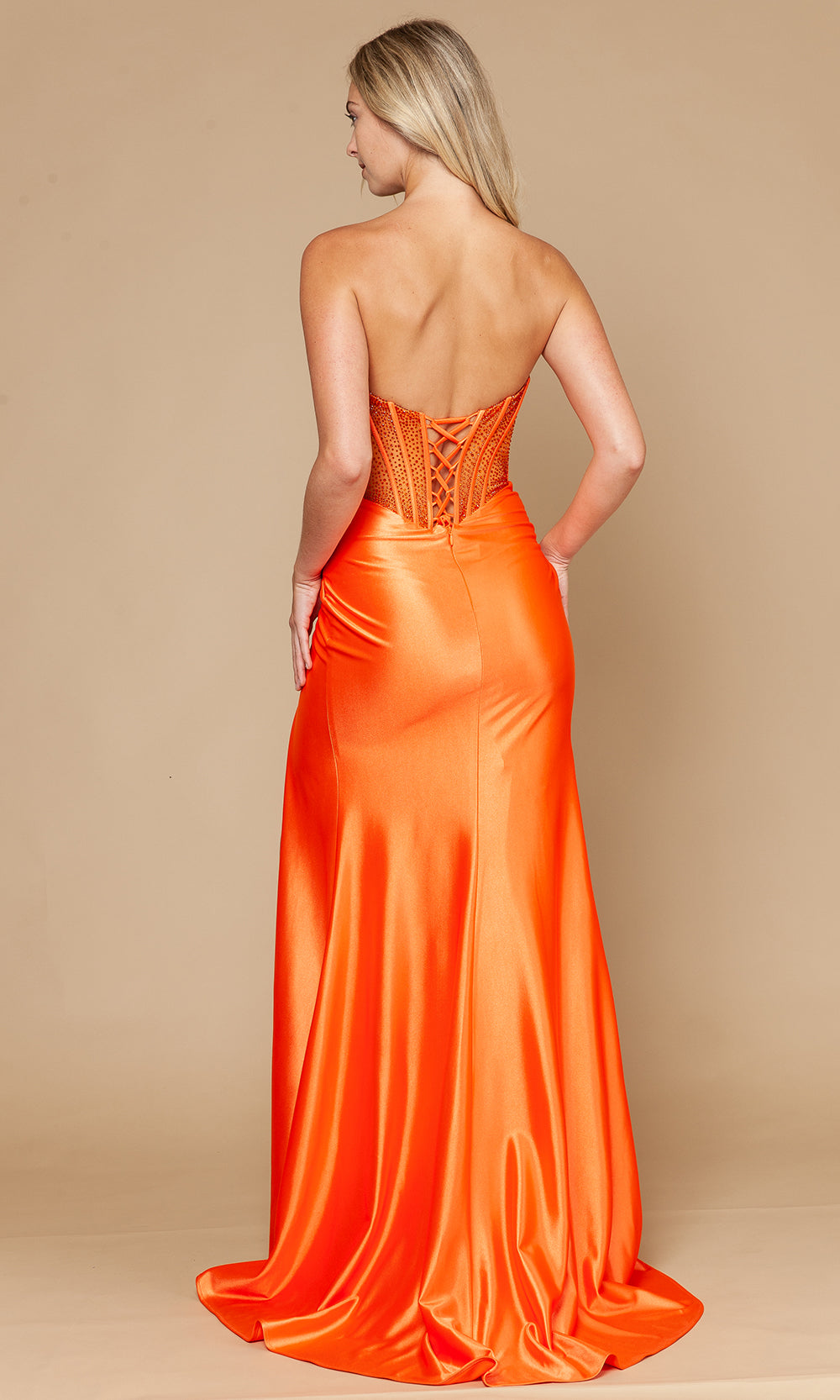 Poly USA 25044 - Semi-Sweetheart Rhinestone Top Prom Dress Prom Dresses