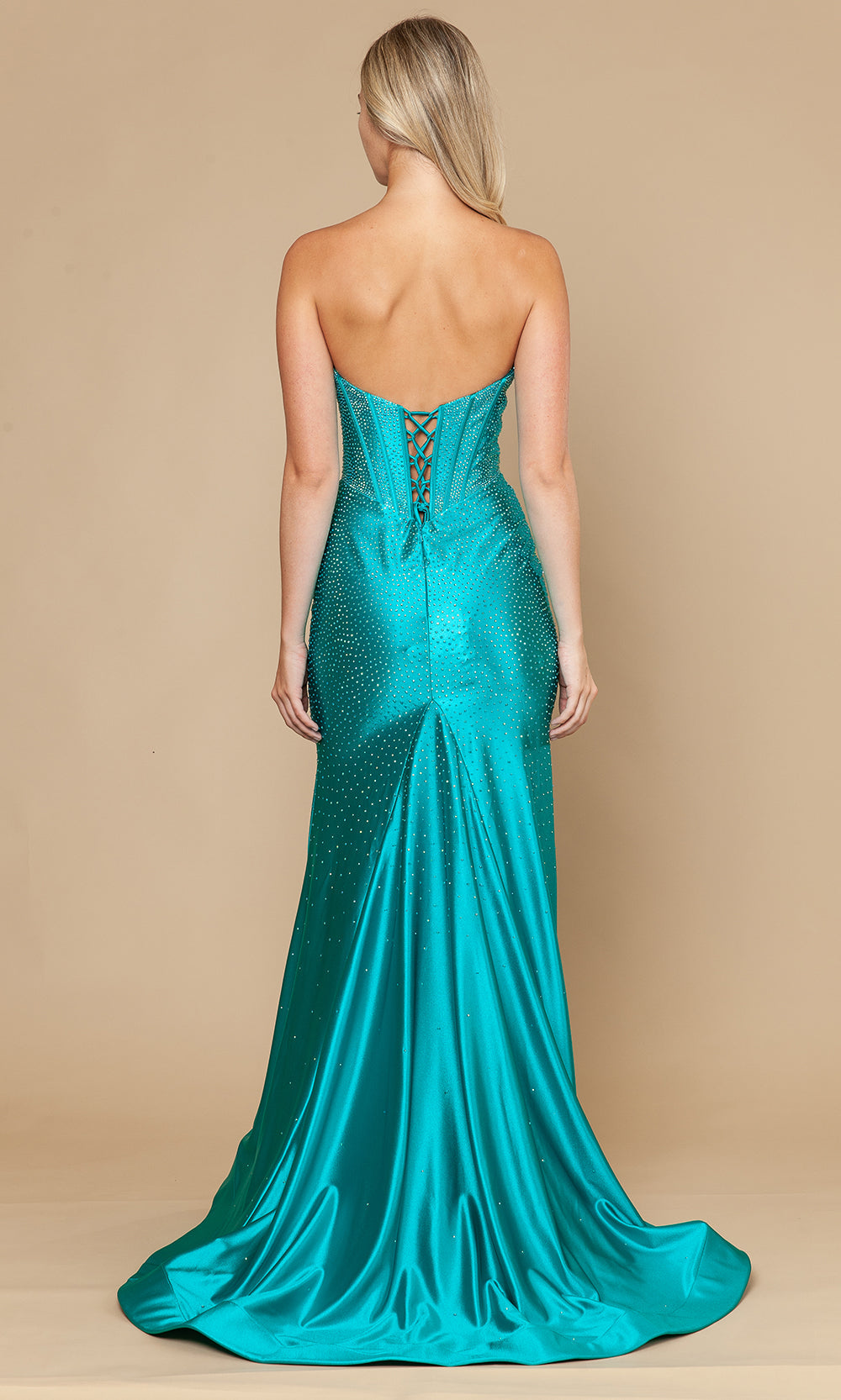Poly USA 25046 - Boned Bodice Strapless Evening Gown Bridesmaid Dresses