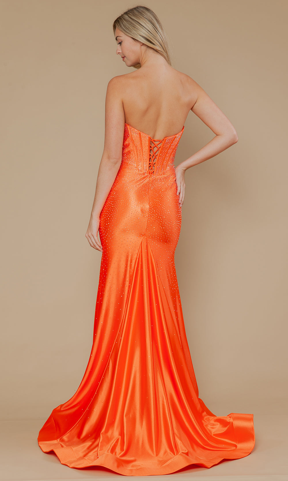 Poly USA 25046 - Boned Bodice Strapless Evening Gown Bridesmaid Dresses