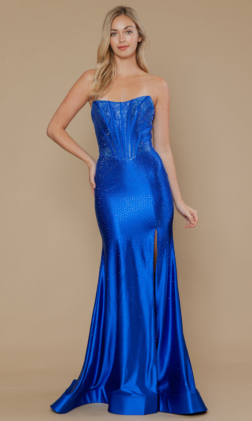 Poly USA 25046 - Boned Bodice Strapless Evening Gown Bridesmaid Dresses
