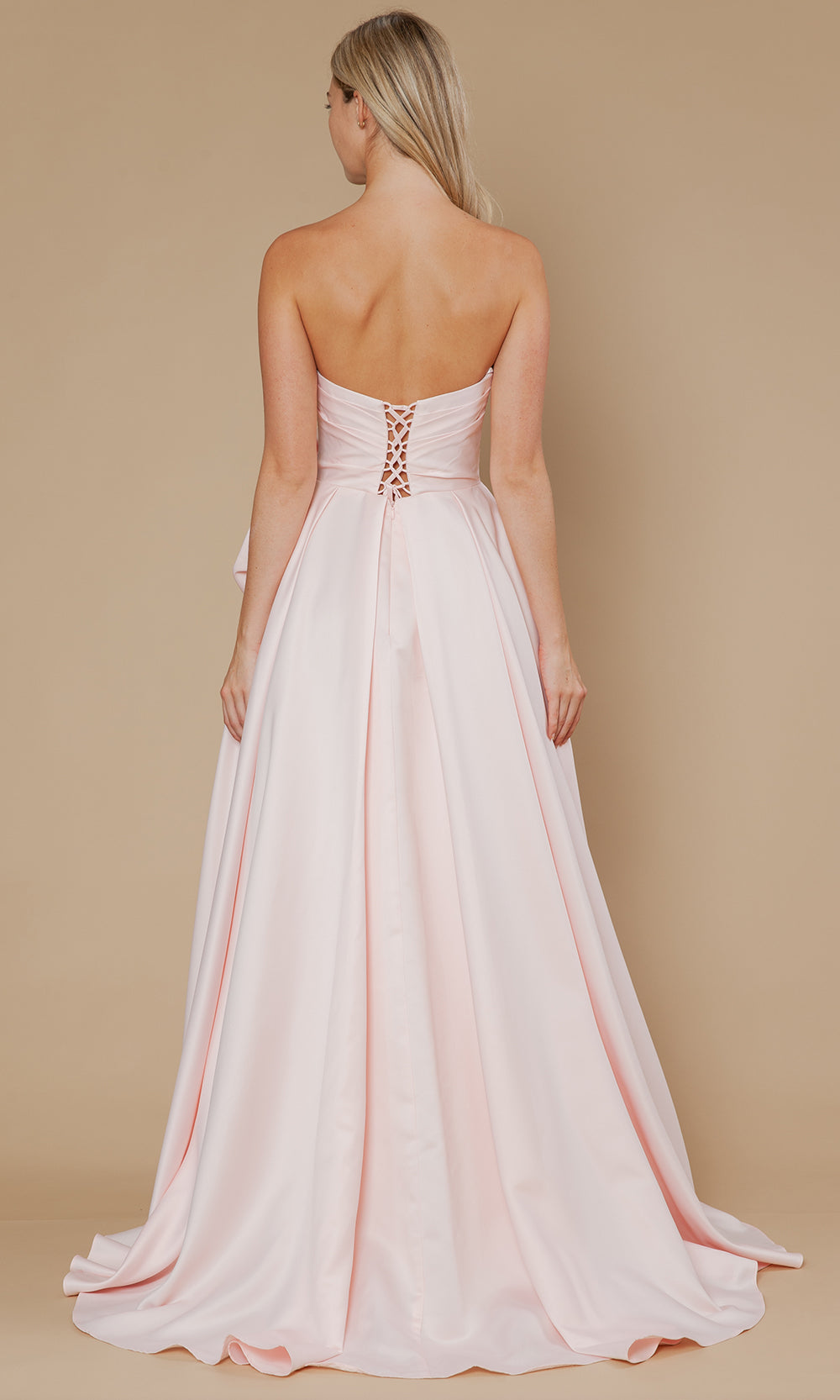 Poly USA 25062 - Sweetheart Flowy Gown with Oversized Rosette Prom Dresses
