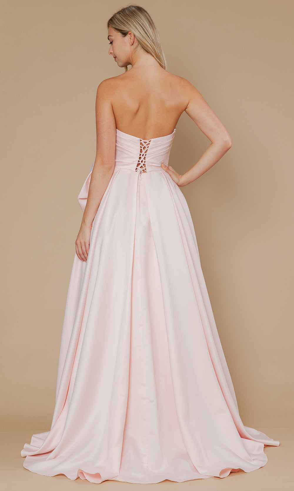 Poly USA 25062 - Sweetheart Flowy Gown with Oversized Rosette Prom Dresses