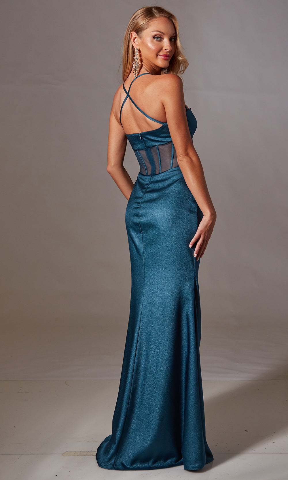 Aerie Couture 250 - Fitted Evening Gown with Sheer Bodice Prom Dresses