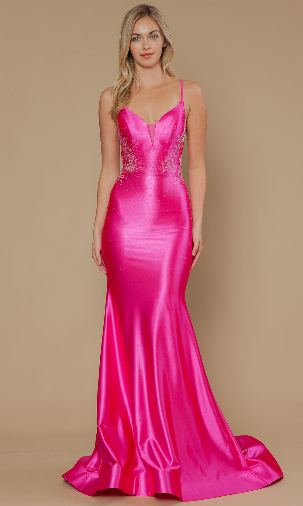 Poly USA 25128 - Mermaid Skirt Dazzling Rhinestone Prom Dress Prom Dresses
