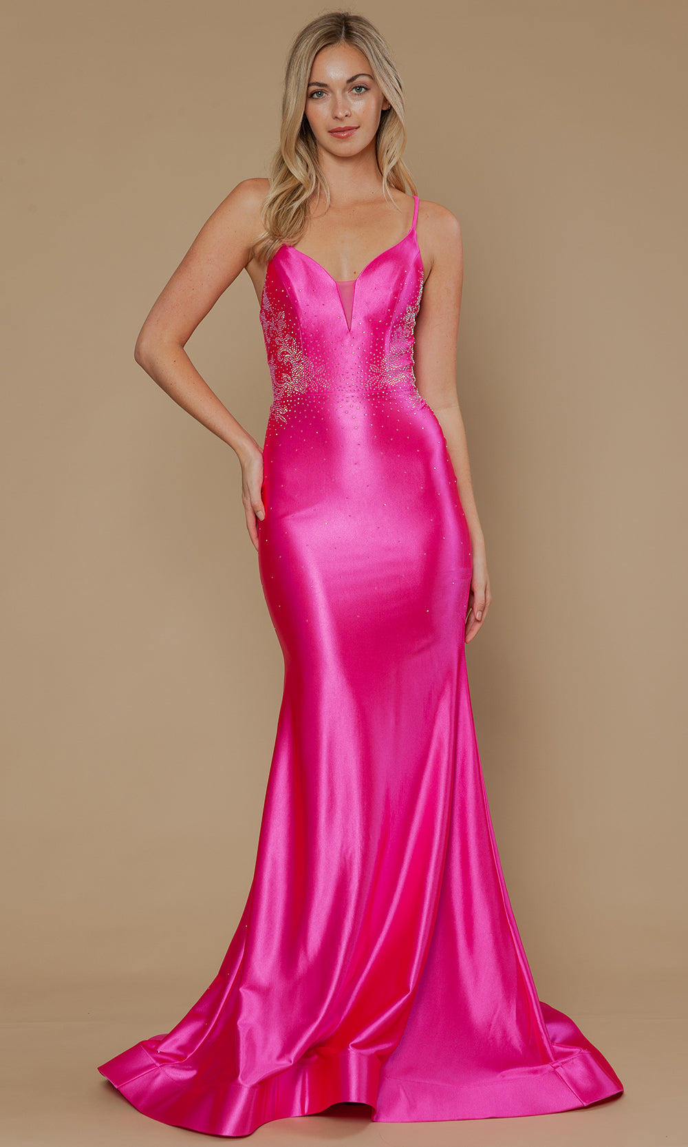 Poly USA 25128 - Mermaid Skirt Dazzling Rhinestone Prom Dress Prom Dresses