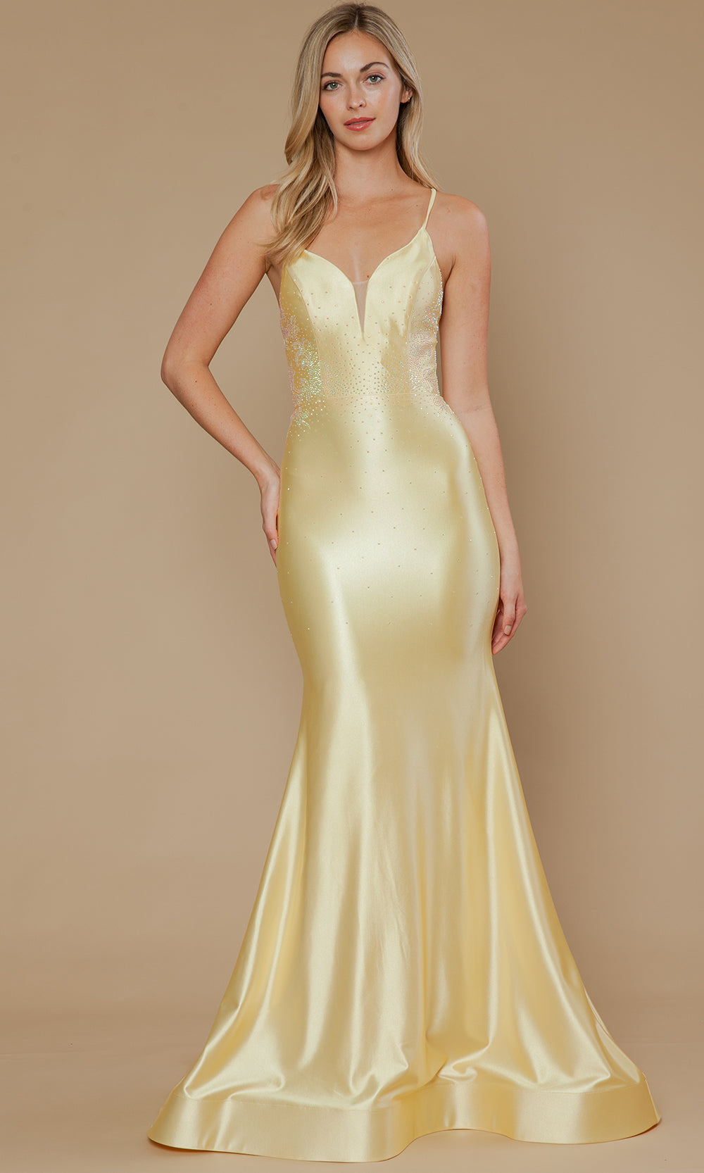 Poly USA 25128 - Mermaid Skirt Dazzling Rhinestone Prom Dress Prom Dresses
