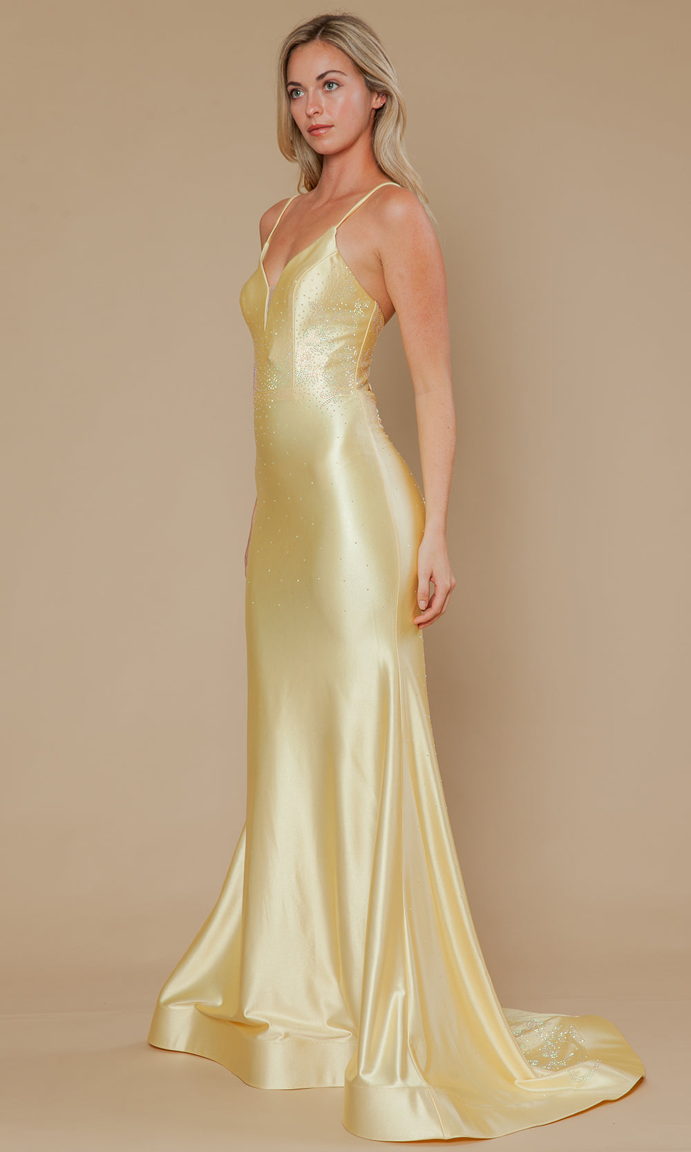 Poly USA 25128 - Mermaid Skirt Dazzling Rhinestone Prom Dress Prom Dresses