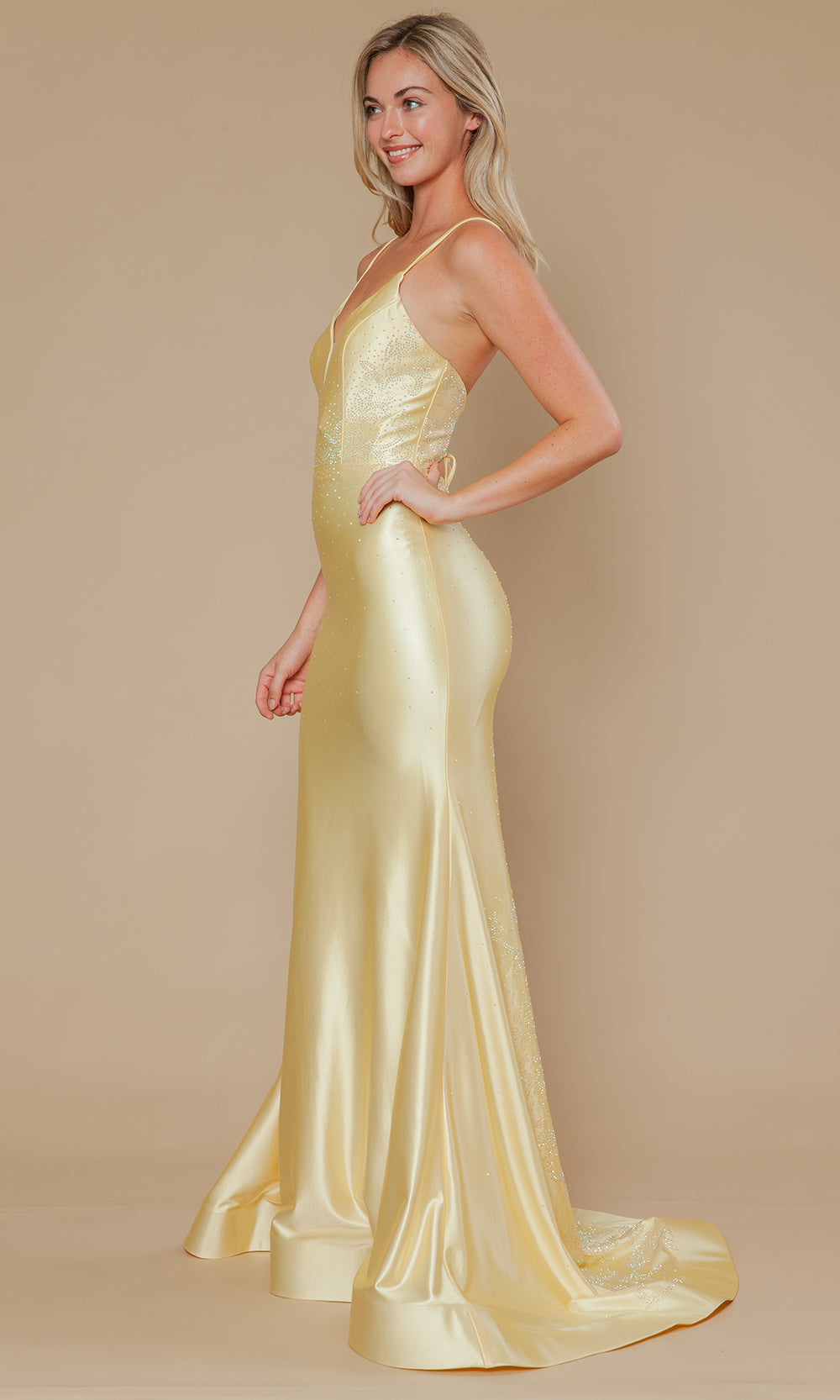 Poly USA 25128 - Mermaid Skirt Dazzling Rhinestone Prom Dress Prom Dresses