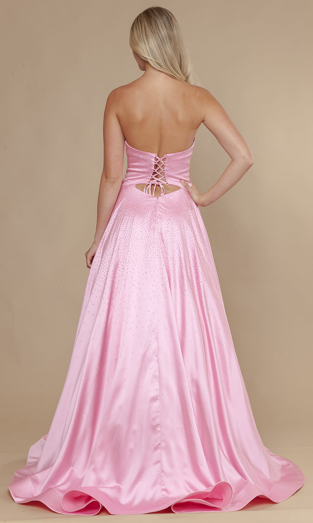 Poly USA 25130 - A-Line Skirt Bead Studded Dress Prom Dresses