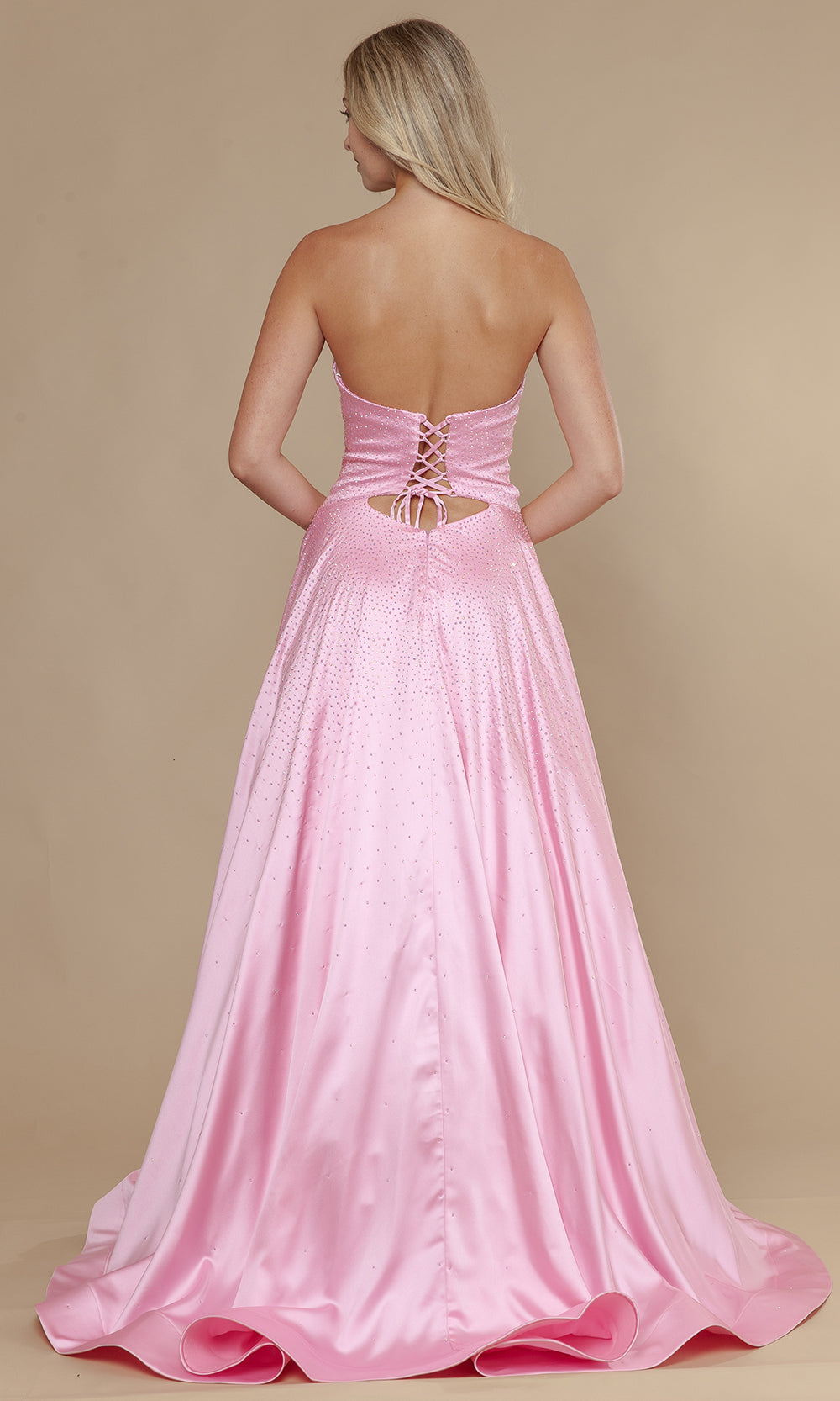 Poly USA 25130 - A-Line Skirt Bead Studded Dress Prom Dresses