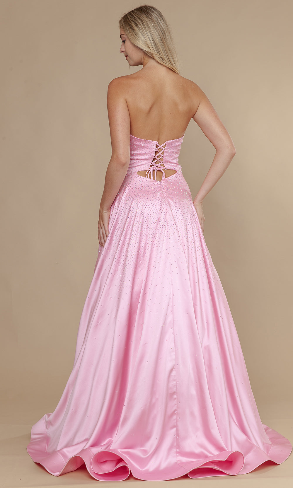 Poly USA 25130 - A-Line Skirt Bead Studded Dress Prom Dresses