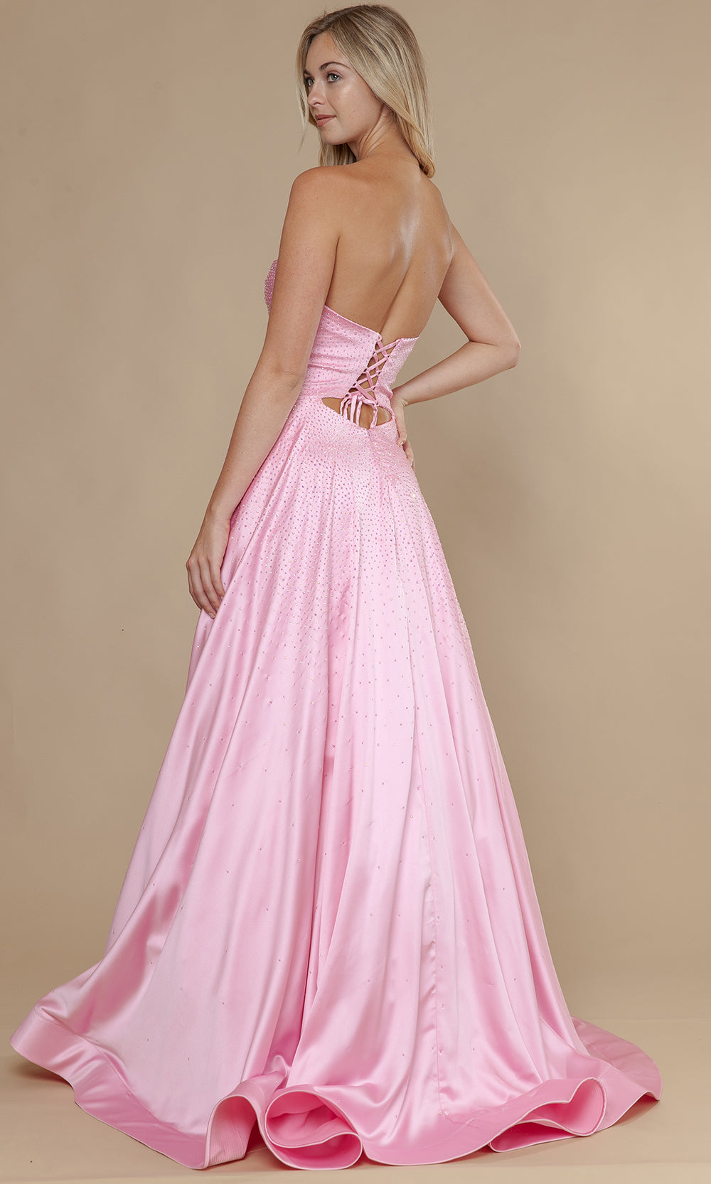 Poly USA 25130 - A-Line Skirt Bead Studded Dress Prom Dresses