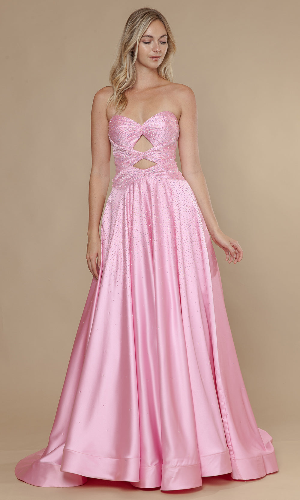 Poly USA 25130 - A-Line Skirt Bead Studded Dress Prom Dresses